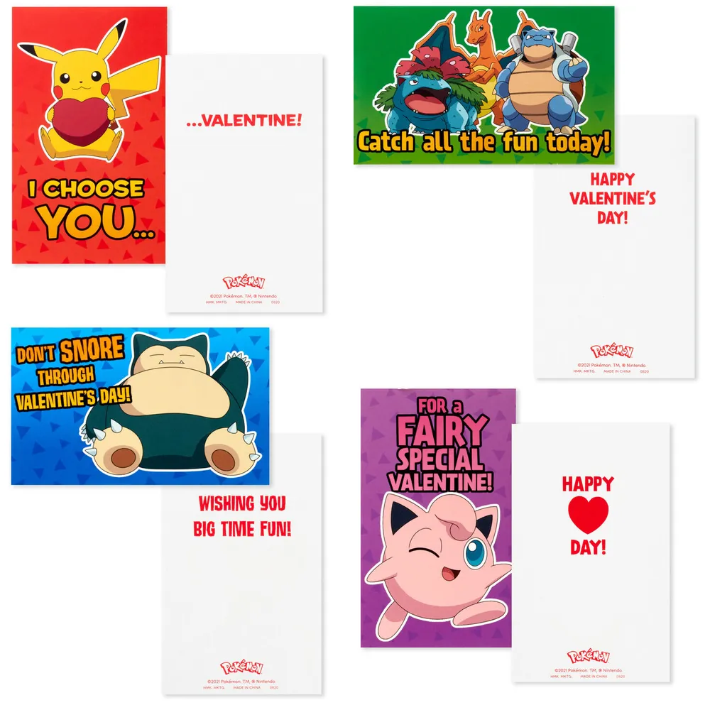 Pokémon Kids Classroom Valentines Set With Cards, Stickers and Mailbox for only USD 9.99 | Hallmark