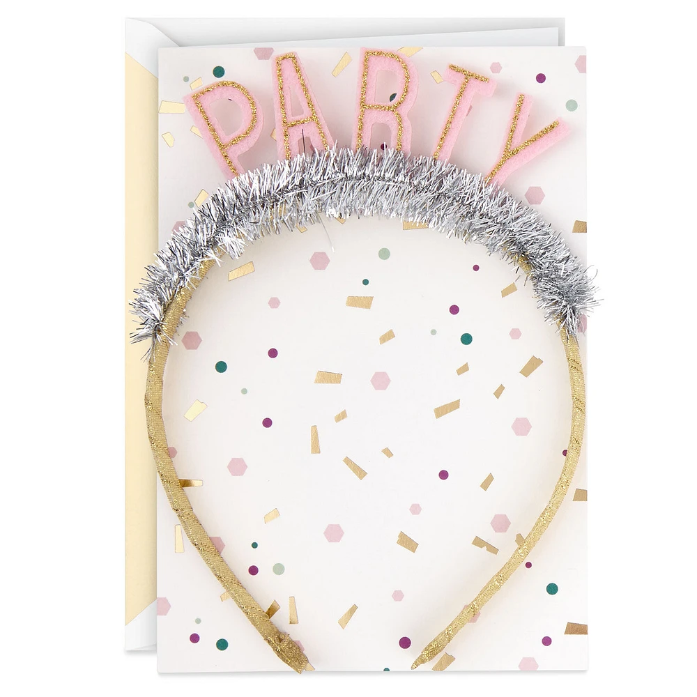 Best Reason to Celebrate Birthday Card With Party Headband for only USD 9.59 | Hallmark