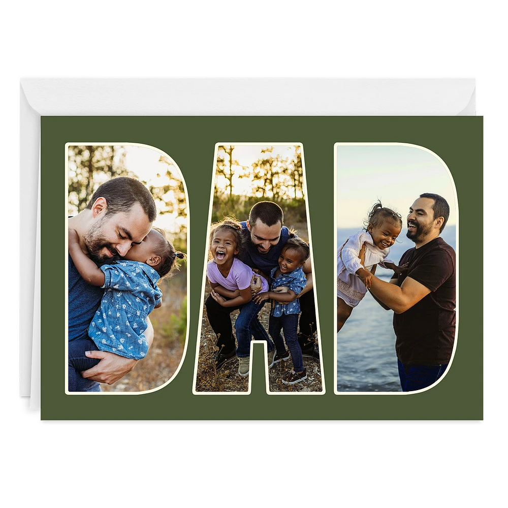 Dad Photo Letters Custom Father's Day Card for only USD 4.99 | Hallmark