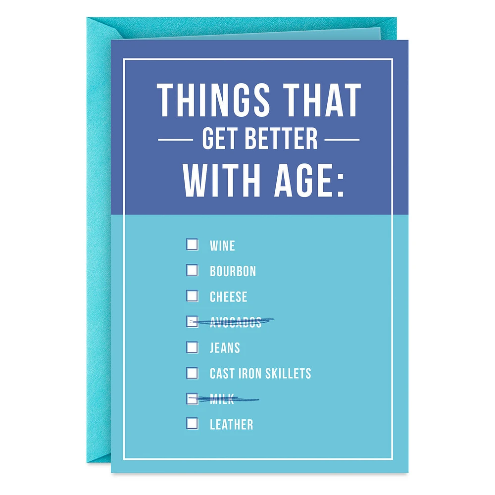 Better With Age Funny Birthday Card for only USD 3.99 | Hallmark