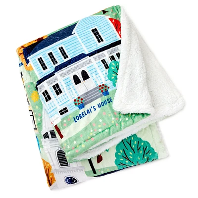 Gilmore Girls Stars Hollow Map Blanket, 50x60 for only USD 39.99 | Hallmark