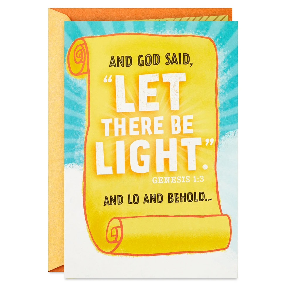Let There Be Light Funny Pop-Up Birthday Card for only USD 5.59 | Hallmark