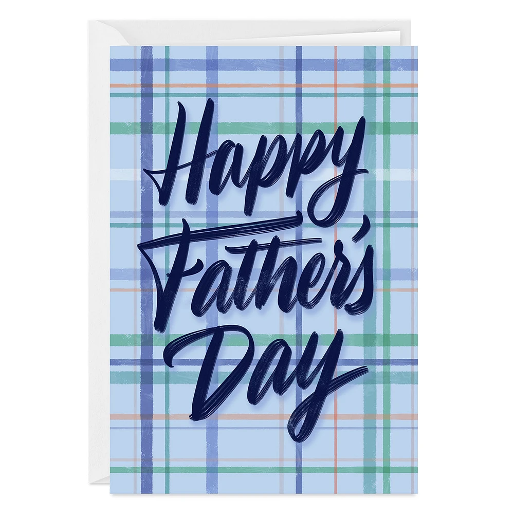 Appreciated and Loved Blue Plaid Custom Father's Day Card for only USD 4.99 | Hallmark