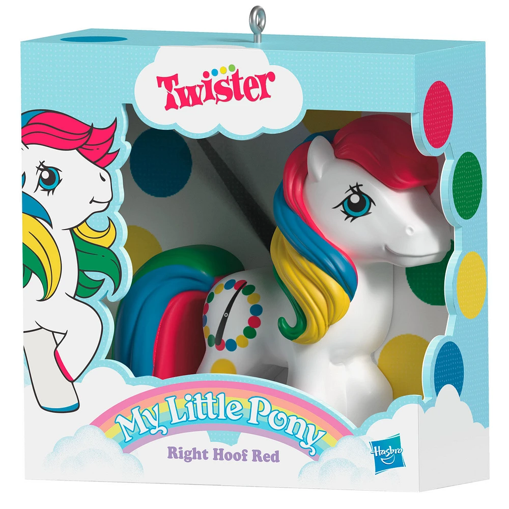 Hasbro® My Little Pony® Retro Twister® Right Hoof Red Ornament for only USD 23.99 | Hallmark