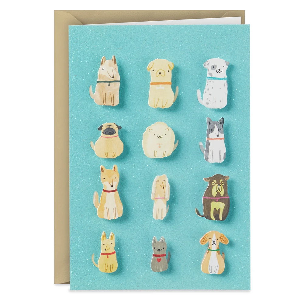 Dogs on Blue Blank Card for only USD 6.59 | Hallmark