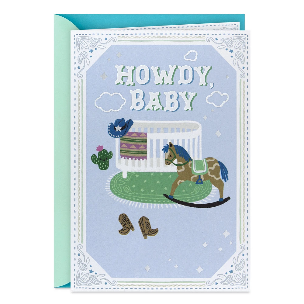 Howdy and Yee-Haw New Baby Boy Card for only USD 4.99 | Hallmark