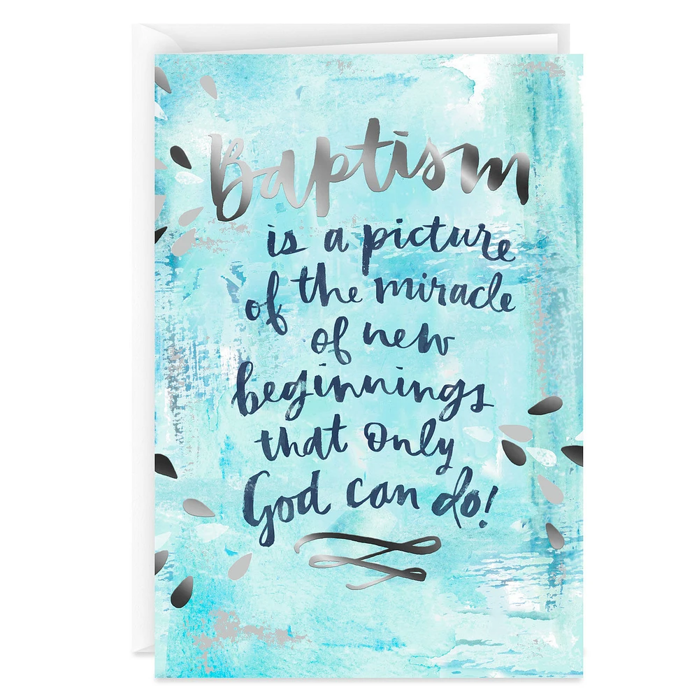 New Beginnings Religious Baptism Card for only USD 3.99 | Hallmark