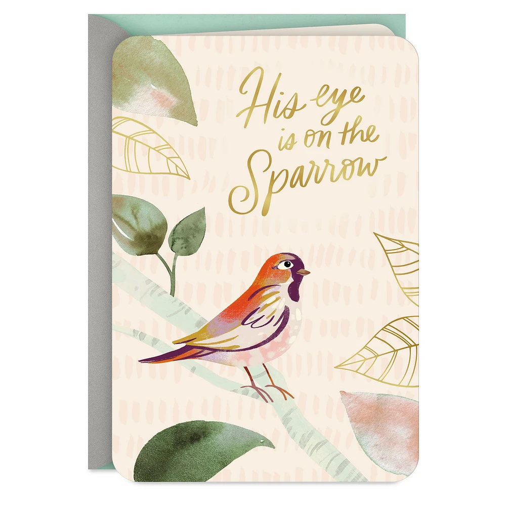 His Eye Is on the Sparrow Sympathy Card for only USD 2.99 | Hallmark
