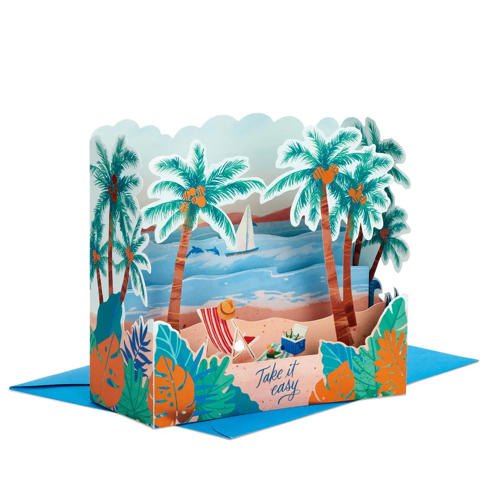 Have a Relaxing Day Beach Scene 3D Pop-Up Card for only USD 6.99 | Hallmark