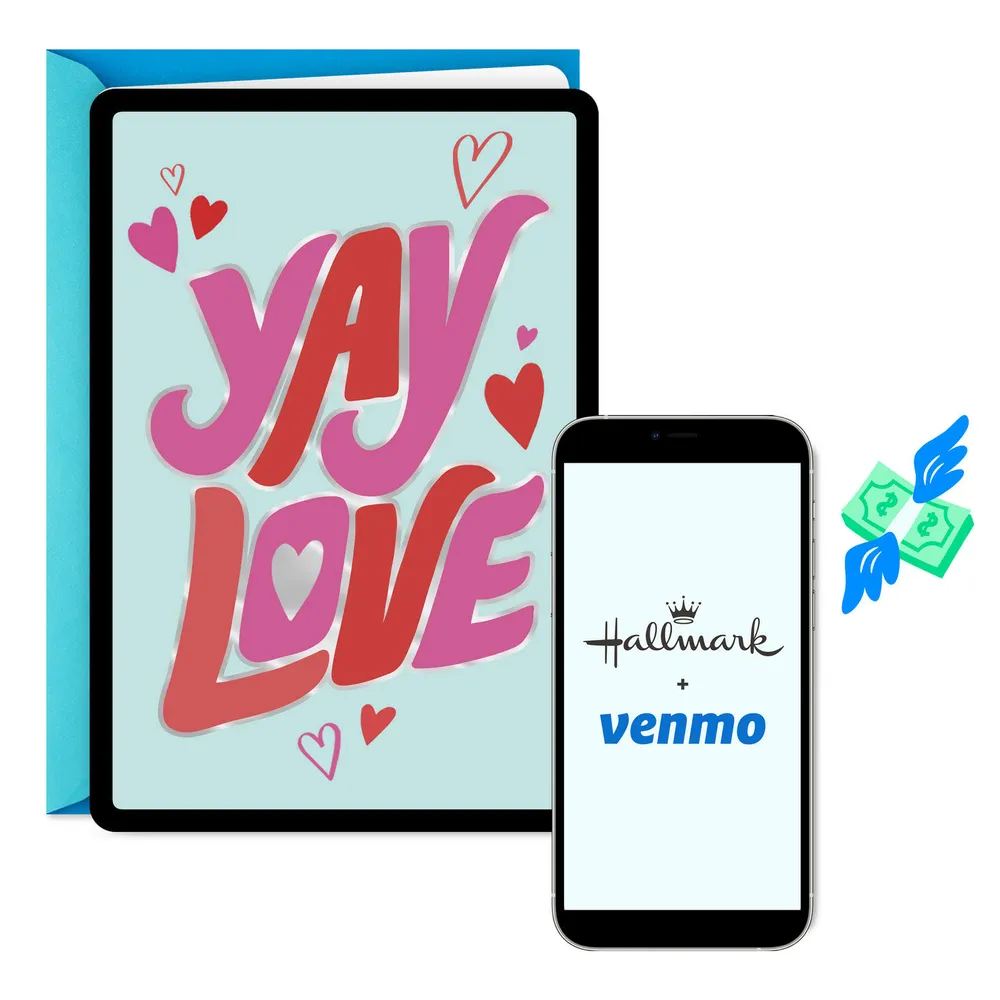 Yay Love Venmo Wedding Card for only USD 4.99 | Hallmark