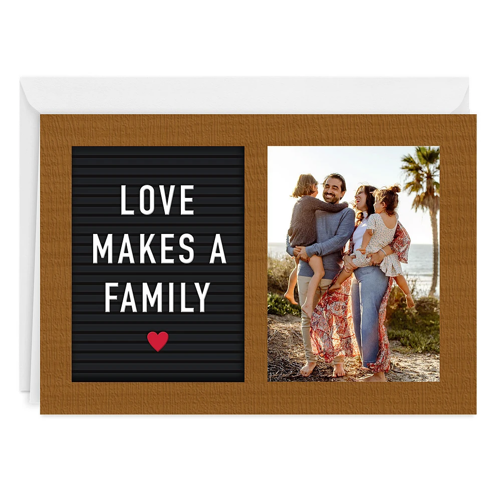 Love Makes a Family Letter Board Custom Card for only USD 4.99 | Hallmark