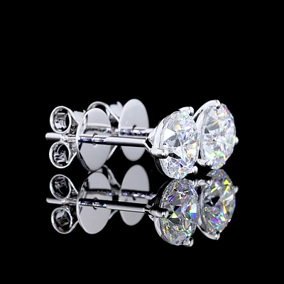 14K White Gold Lab Grown Diamond Martini Earrings ER4175