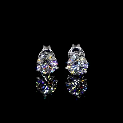 14K White Gold Lab Grown Diamond Martini Earrings R150W14M281