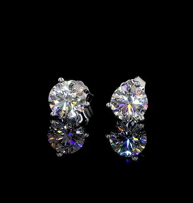 14K White Gold Lab Grown Diamond Martini Earrings R150W14M295