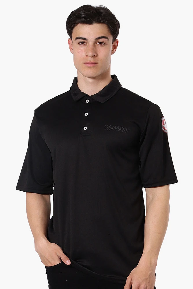 Canada Weather Gear Mesh Short Sleeve Polo Shirt