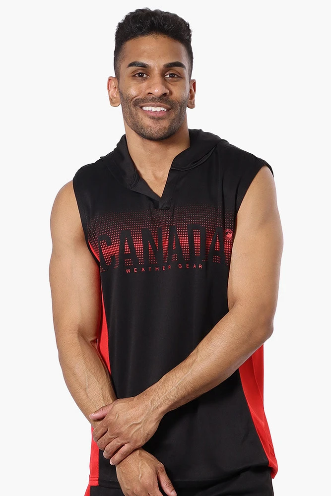Canada Weather Gear Hooded Muscle Tee