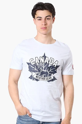 Canada Weather Gear Leaf Print Tee