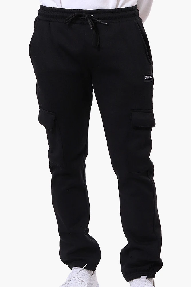 Essentials By Drill Tie Waist Cargo Joggers