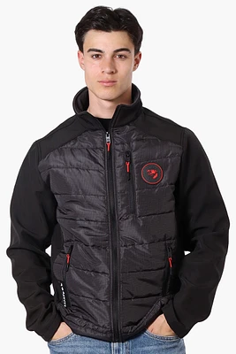 Super Triple Goose Grid Pattern Quilted Bubble Lightweight Jacket