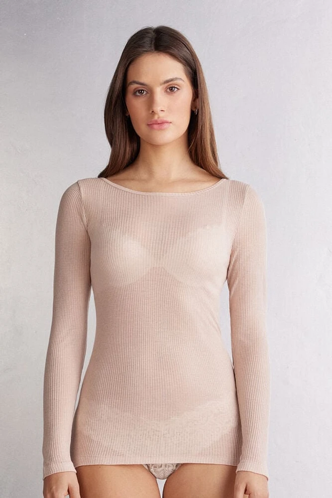 Ultranatural with Cashmere Long Sleeve Top