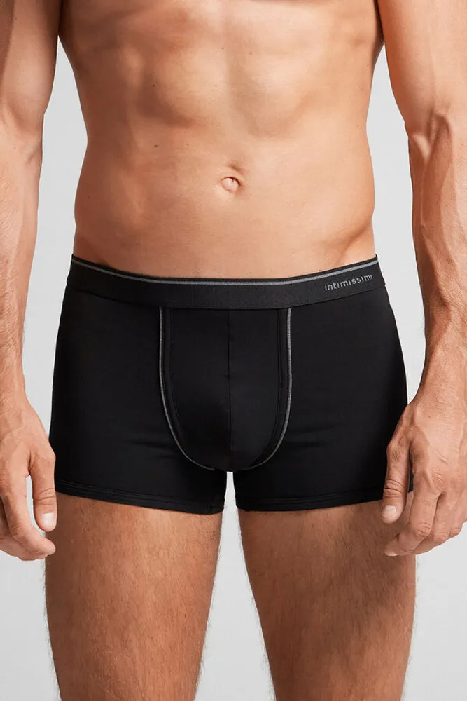 Superior Cotton Boxers with Exposed Elastic