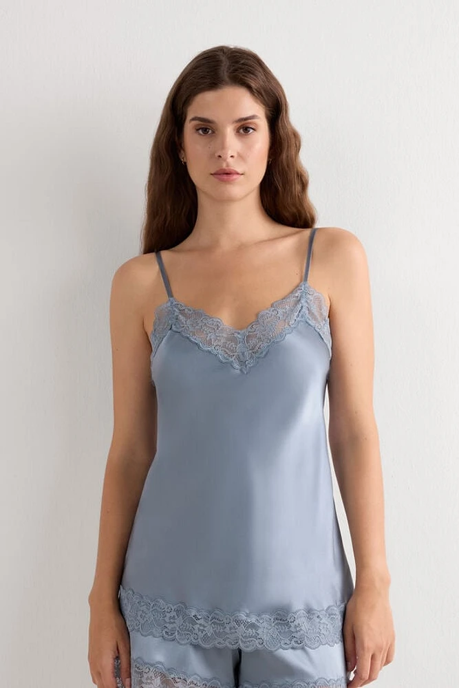Lace and Silk Top