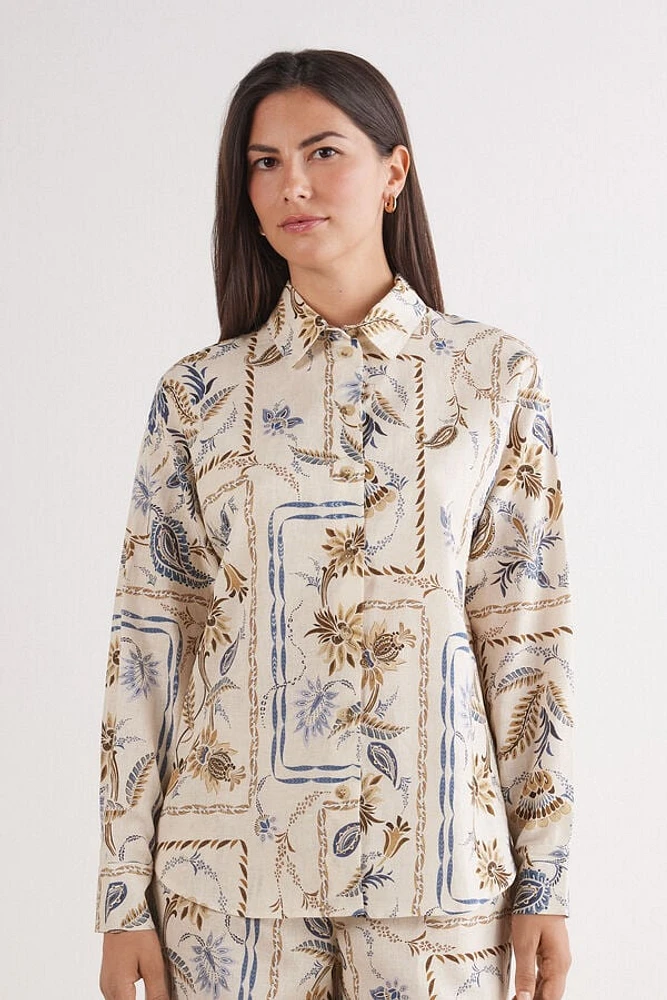 Italian Rivera Linen and Cotton Shirt