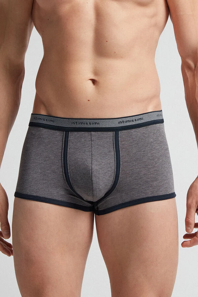 Natural Fresh Cotton Boxers with Logo