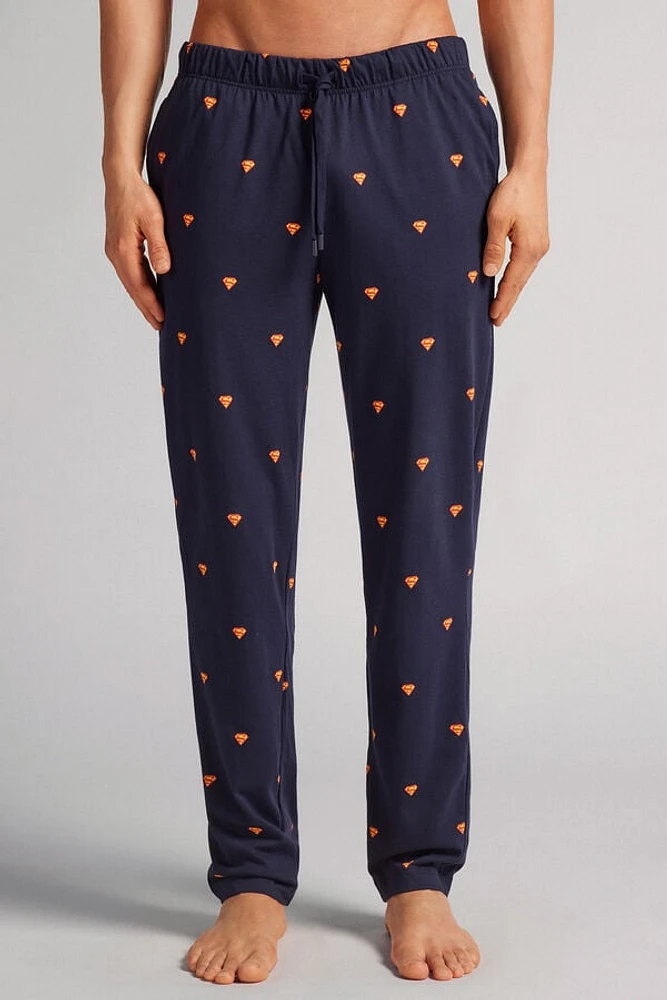 DC Comics Superman Full Length Cotton Pants