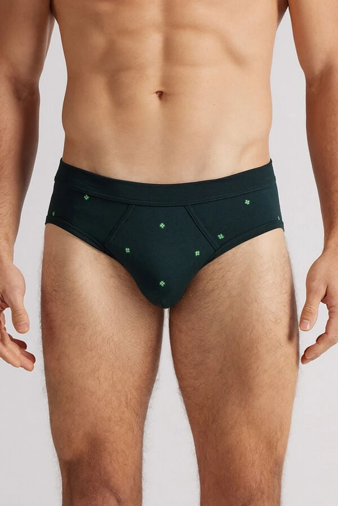 Clover Print Superior Cotton Briefs