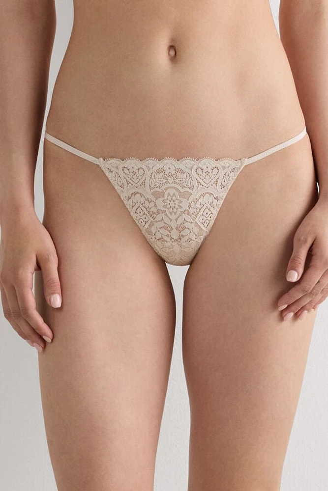 Lace String Thong