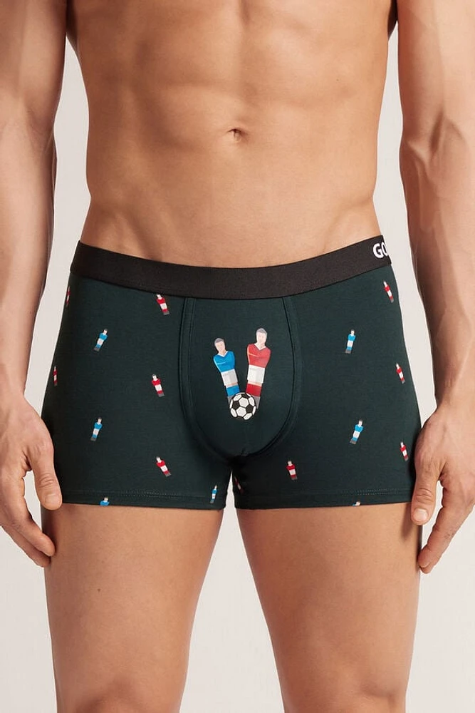 Foosball Print Superior Cotton Boxers