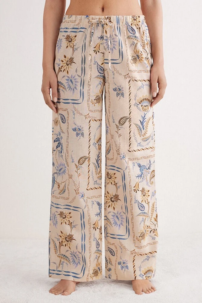 Italian Riviera Linen and Cotton Pants