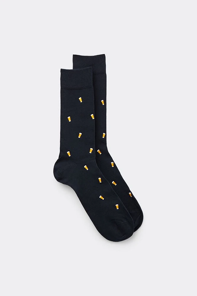 Crew Socks Patterned Cotton