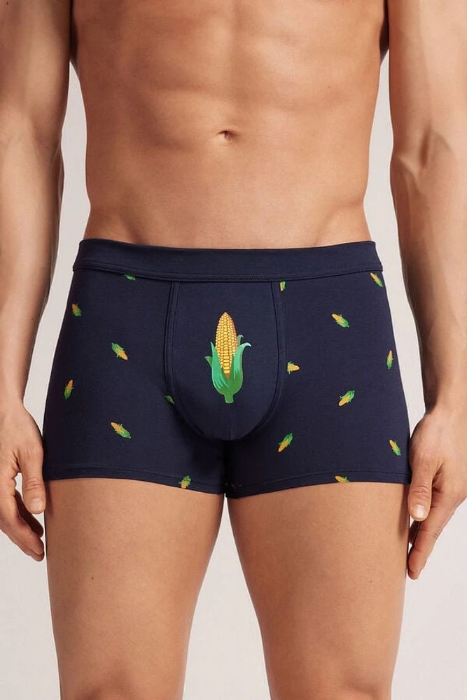 Corncob Print Superior Cotton Boxers