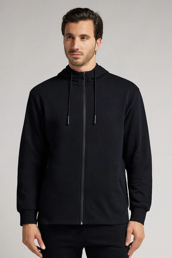Zip Cotton Sweatshirt