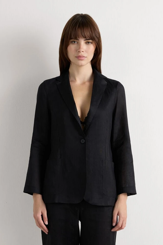 The Pure Linen Jacket Fabric
