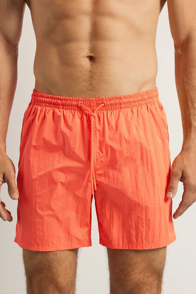 Solid Color Neon Swim Trunks