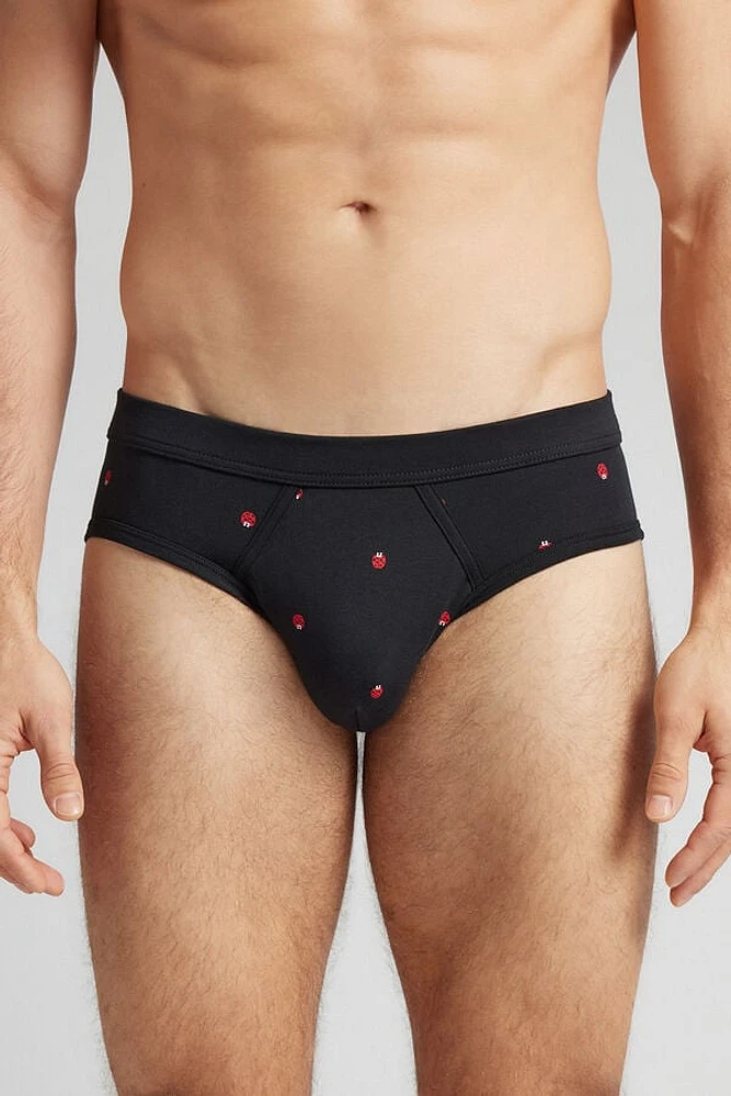 Ladybug Print Superior Cotton Briefs