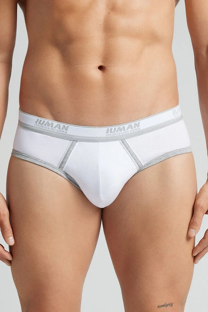 Men’s Superior Cotton Briefs with Logo