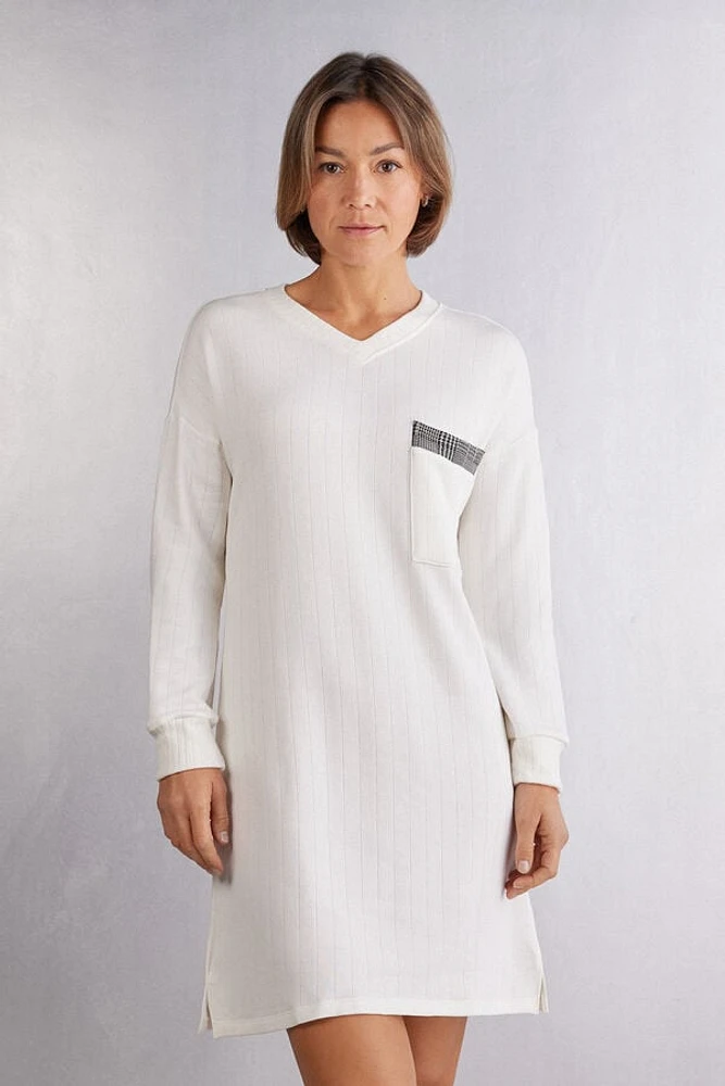 Royal Elegance V-neck Nightshirt