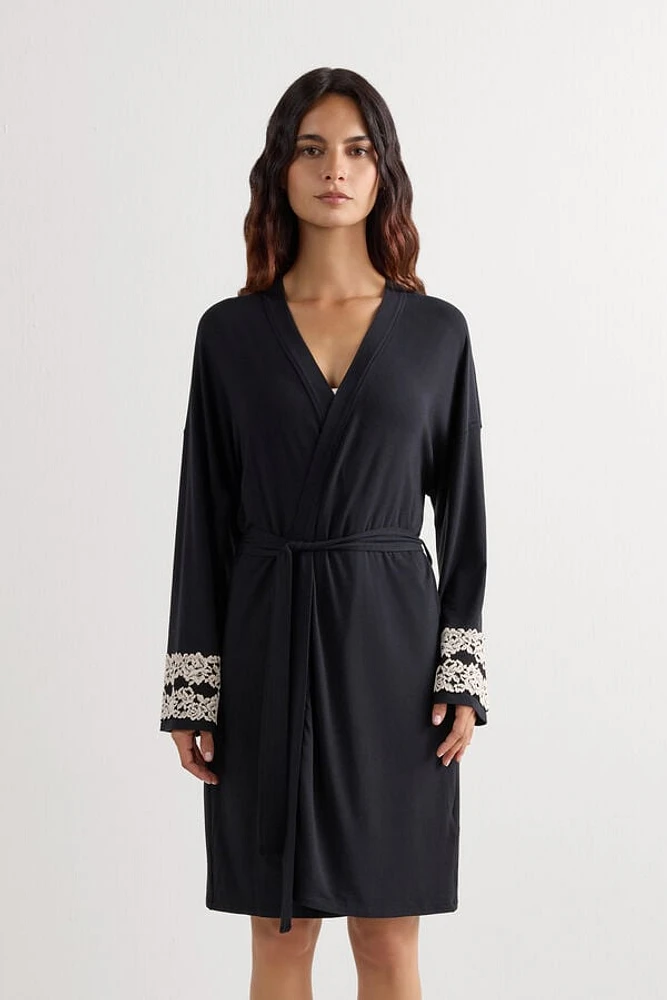 Pretty Flowers Modal Robe