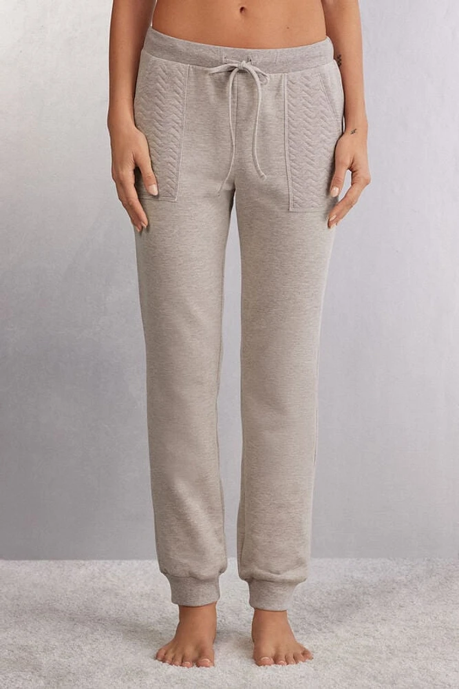 Soft Chevron Cuffed Pants