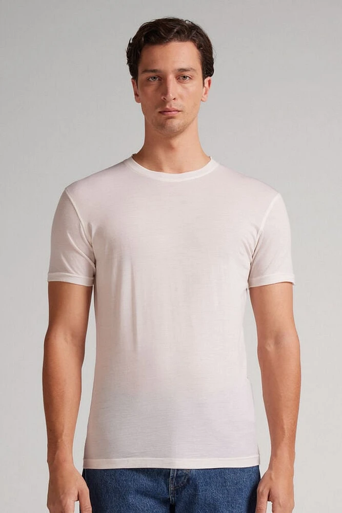 Stretch Merino Wool Short-Sleeve T-Shirt