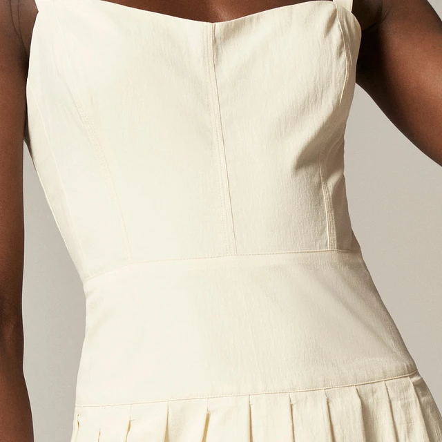 J.Crew Pleated drop-waist dress crinkle cotton blend at Hamilton Place in  Chattanooga, TN