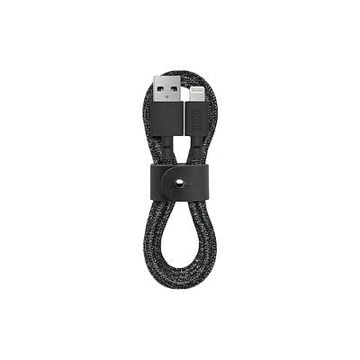 Native Union 1.2M Belt USB-A to Lightning Cable - Cosmo Black
