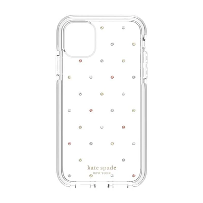kate spade Hardshell Case for iPhone XR - Store Scene Black/Gold Foil/Clear