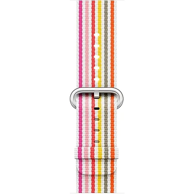 Apple Watch 38/40/41mm Pink Stripe Woven Nylon Band (Demo)