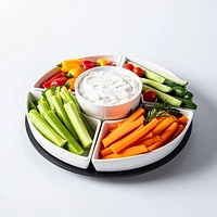 KSP Carousel Porcelain Serving Set - Set of 6 (White)