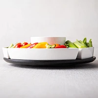 KSP Carousel Porcelain Serving Set - Set of 6 (White)